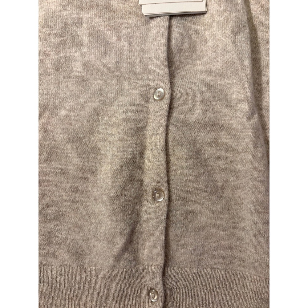 H&M Adorables Kids 100% Cashmere Cardigan Beige Button Front US 6/7 - Picture 3 of 7